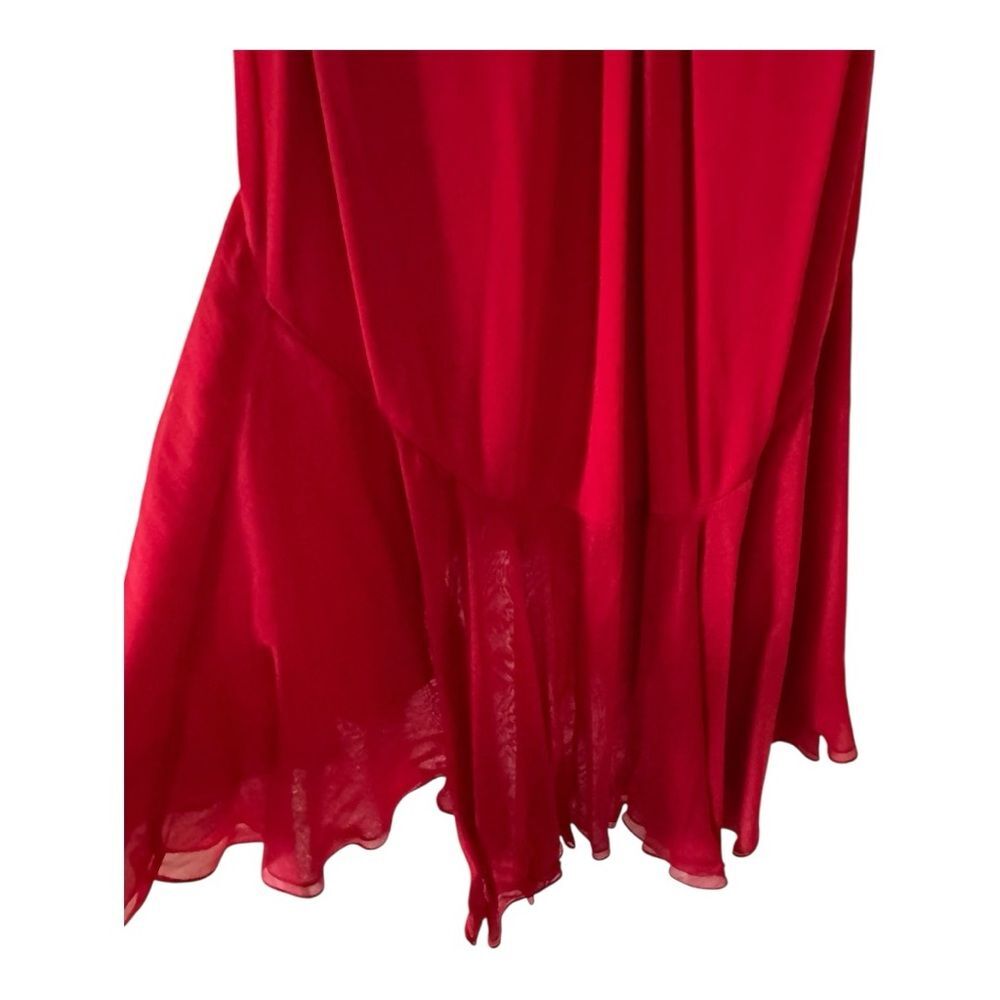 Vintage Red Rimini Elegant Red Strapless Dress - Picture 6 of 7